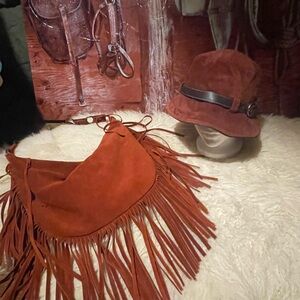 Coach suede bucket hat